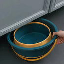 Balde de Silicone Para Limpeza Retrátil Dobrável | FlexiBucket™ 004 Mop Fácil 