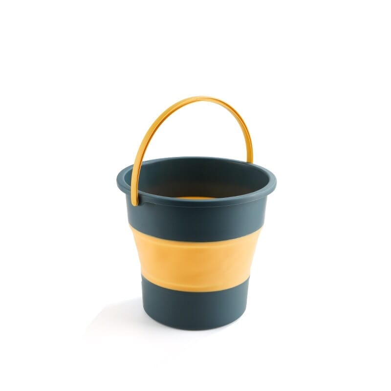 Balde de Silicone Para Limpeza Retrátil Dobrável | FlexiBucket™ 004 Mop Fácil 4.6 Litros 