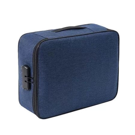 Bolsa Organizadora de documentos com repartições - 50%0ff Zup Store azul-marinho 