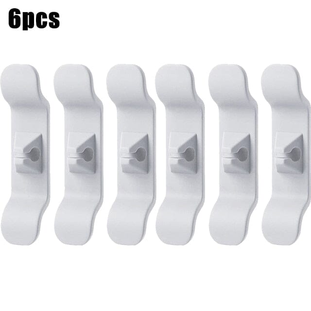 Cabo Organizer Importado Dropfy Import KIT 6 Unidades BRANCO 