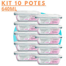 Conjunto de Potes de Vidro 640 ml – Tampa Hermética, Zero Vazamento Minha loja Kit Com 10 un 