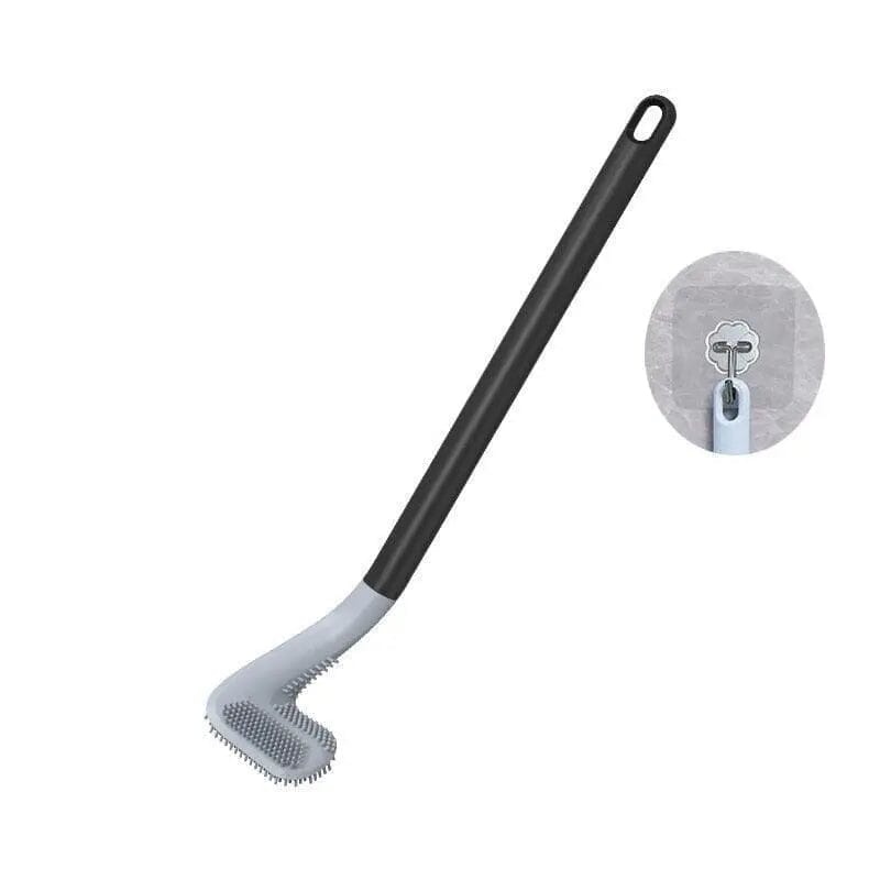 Escova Antibacteriana de Banheiro de Silicone 015 Mop Fácil Preto 