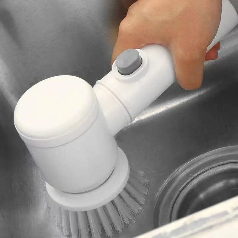 Escova de Limpeza Giratória 5 em 1 - MultClean© 016 Mop Fácil 