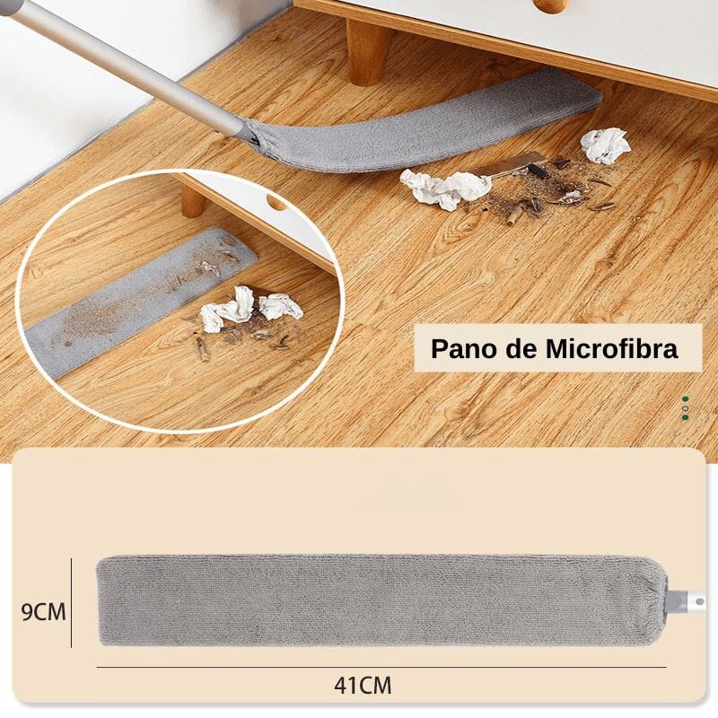 Escova Limpa Poeira Retrátil Espanador De Pó Flexível - DusterClean™ 072 Mop Fácil 
