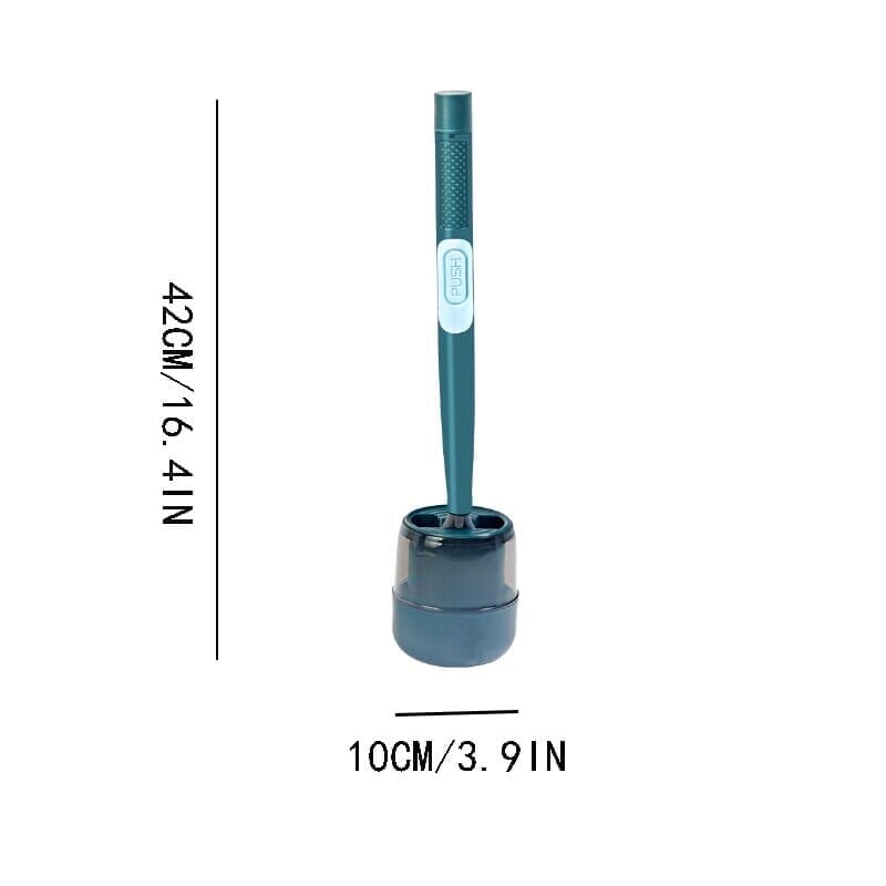 Escova Sanitária de Silicone com Dispensador de Sabão 024 Mop Fácil branco 