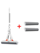 Esfregão Dobrável MaxMop©: Limpeza Fácil e Rápida! (Com Balde Incluso) 043 Mop Fácil Mop + 2 Panos Absorventes 
