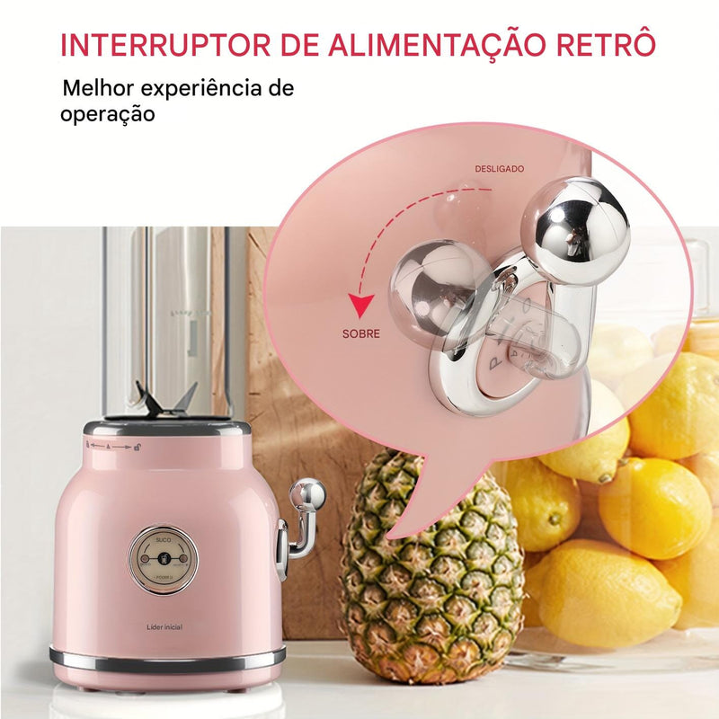 Fresh Juice Retrô - Mini Liquidificador Portátil Importado Dropfy Import 