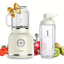 Fresh Juice Retrô - Mini Liquidificador Portátil Importado Dropfy Import Branco 