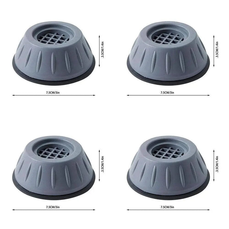 Kit de Pés Anti Vibração para Eletrodomésticos 032 Mop Fácil 4pcs 7.5cm 