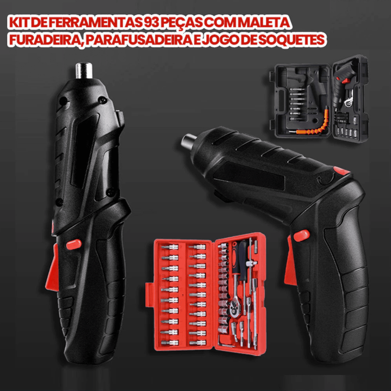 MasterKit™ - Kit de ferramentas completo + Mini Parafusadeira Importado Dropfy Import 