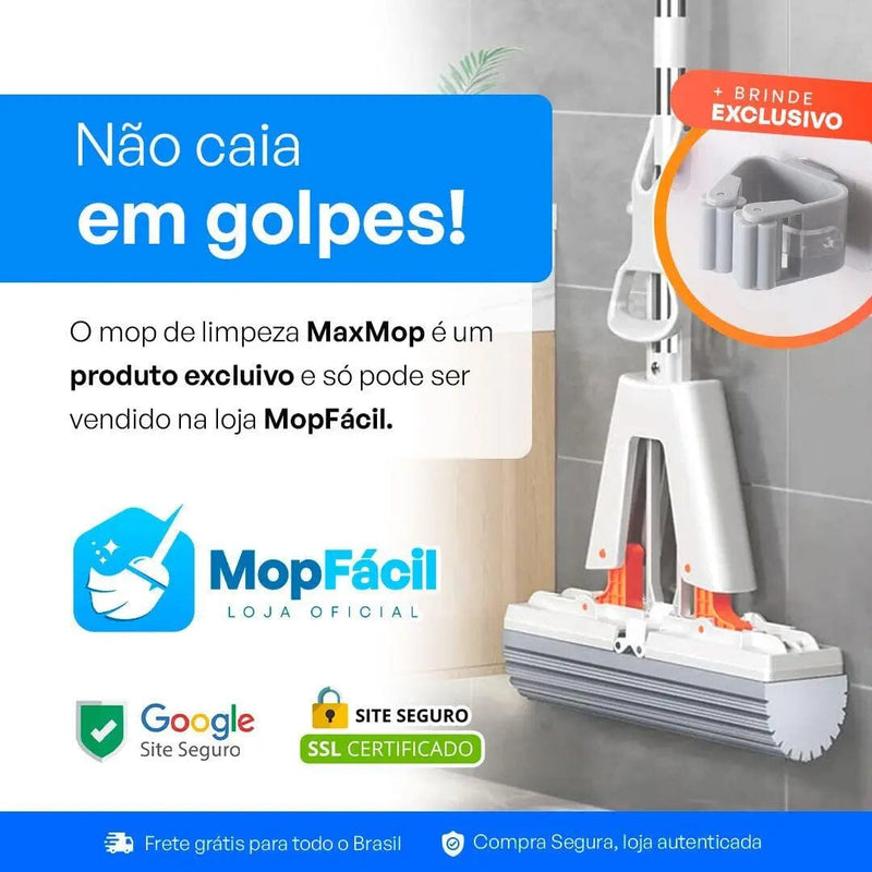 MaxMop©: Limpeza Fácil e Rápida! (+ Brinde Grátis!) 042 Mop Fácil 