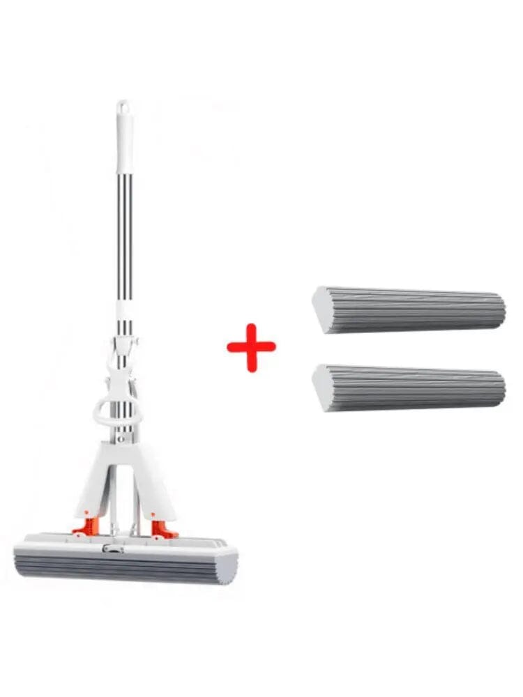 MaxMop©: Limpeza Fácil e Rápida! (+ Brinde Grátis!) 042 Mop Fácil Mop + 2 Panos Absorventes 