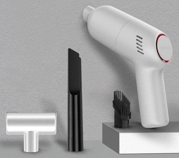 Mini Aspirador de Pó Sem Fio Portátil 003 Mop Fácil Branco 
