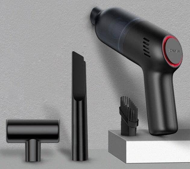 Mini Aspirador de Pó Sem Fio Portátil 003 Mop Fácil Preto 