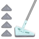 Mop Esfregão Triangular Limpa Tudo - AdvancedMop© 037 Mop Fácil Mop + 5 panos de microfibra 