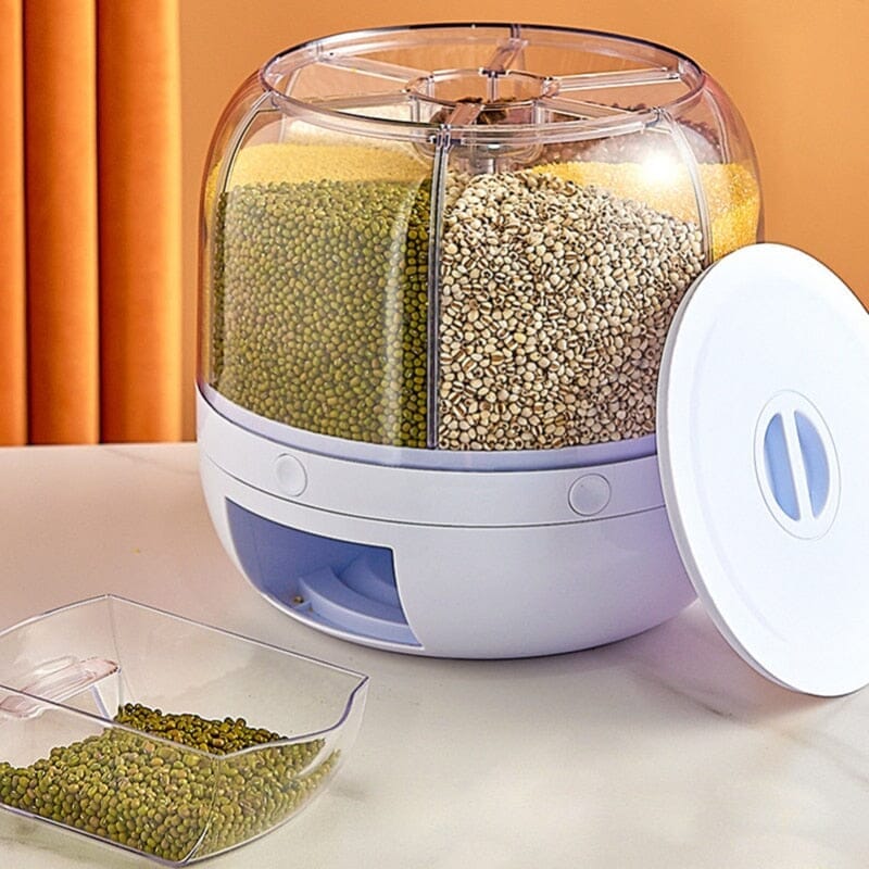 Organizador de alimentos rotativo 360 048 Mop Fácil Branco 
