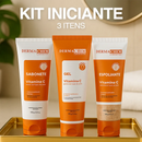 Ritual da Pele Renovada – Kit 8 em 1 para Clarear, Rejuvenescer e Iluminar com Vitamina C Minha loja Kit Iniciante 3 Itens 