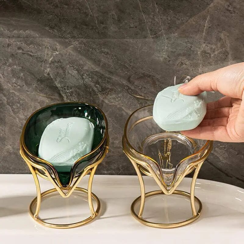Saboneteira de Luxo de Aço Inoxidável e Acrílico 062 Mop Fácil 