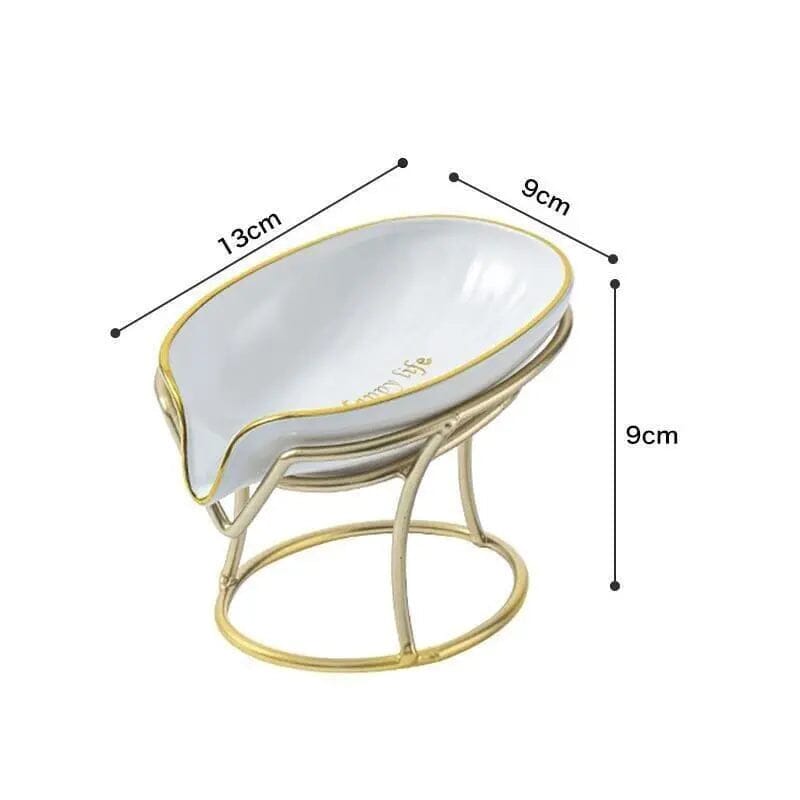 Saboneteira de Luxo de Aço Inoxidável e Acrílico 062 Mop Fácil Branco Condensado 