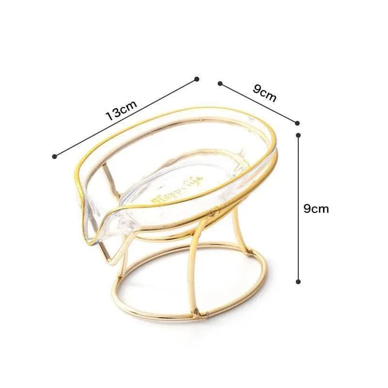 Saboneteira de Luxo de Aço Inoxidável e Acrílico 062 Mop Fácil Transparente 