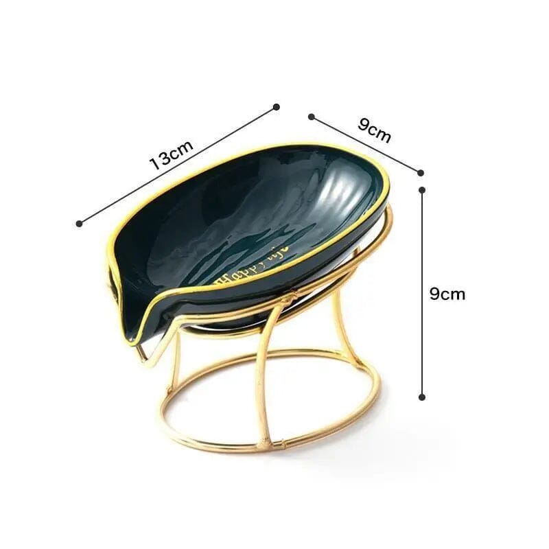 Saboneteira de Luxo de Aço Inoxidável e Acrílico 062 Mop Fácil Verde Escuro 