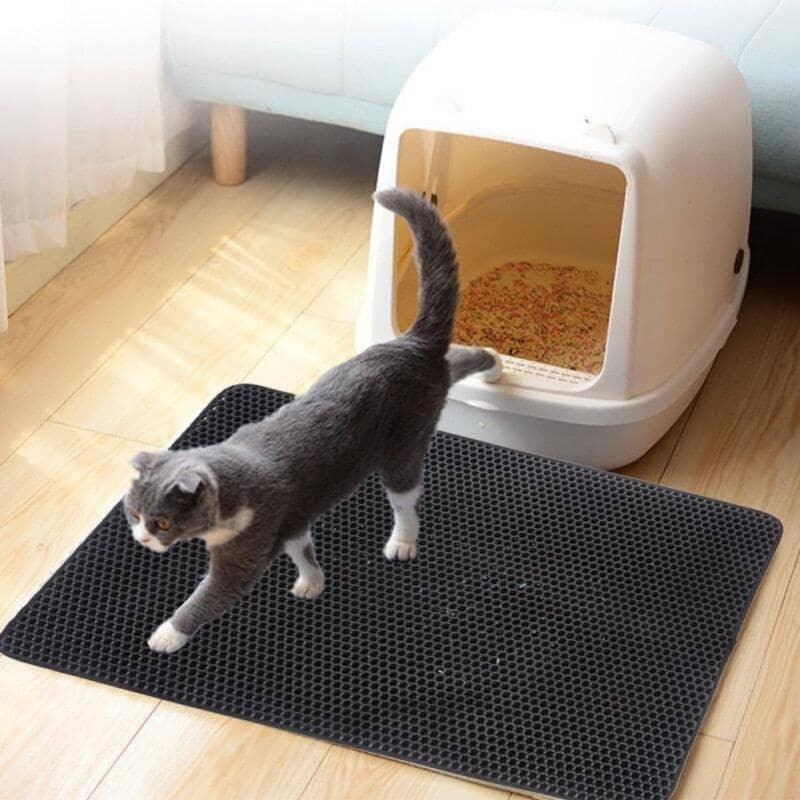 Tapete Higiênico Para Gato Coletor De Areia Anti Sujeira 065 Mop Fácil 