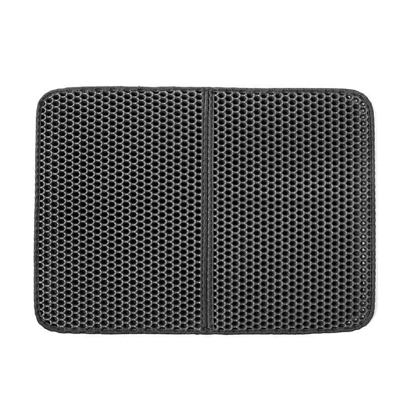 Tapete Higiênico Para Gato Coletor De Areia Anti Sujeira 065 Mop Fácil Cinza 46x60 cm Dobrável 