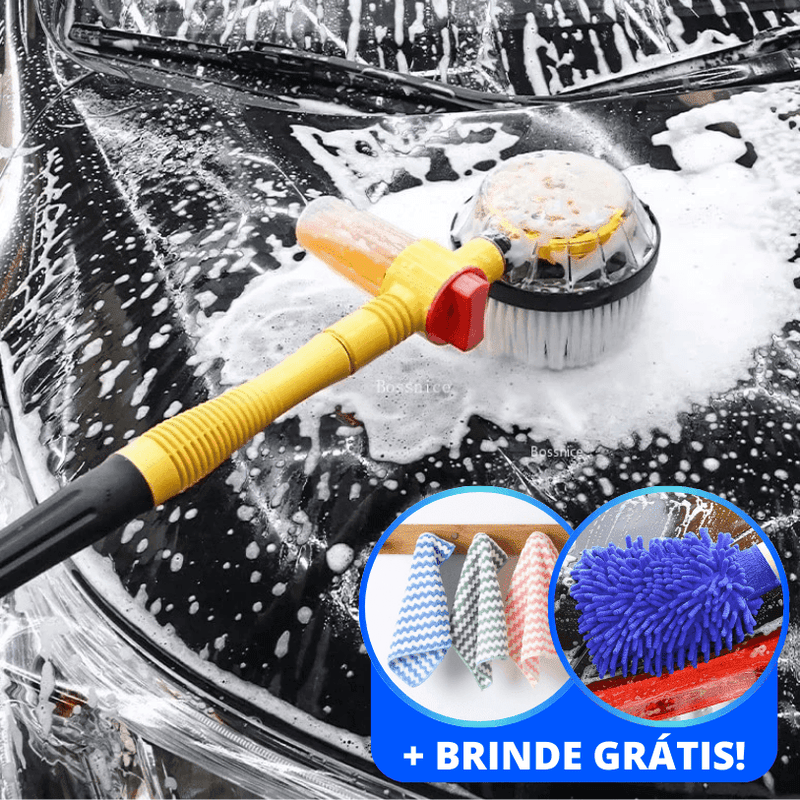 TurboClean© - Escova Giratória para Lavagem de Veículos (+Brinde Grátis) 071 Mop Fácil 